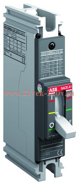 Выключатель автоматический A1C 125 TMF 50-500 1p F F ABB Formula