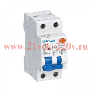 Выключатель автоматический дифференциального тока 1п+N B 40А 30мА тип AC 10кА NB1L (36мм) (R) CHINT
