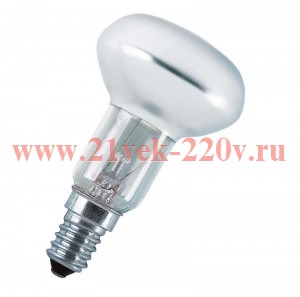 Лампа накаливания CONCENTRA R50 SPOT 60W 230V 410cd 30° E14 зеркал d50x85 -лампа