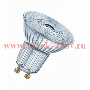 Лампа светодиодная Osram LED PARATHOM PAR16 50 4.3W/840 230V GU10 120° широкий угол 350lm d51x55mm