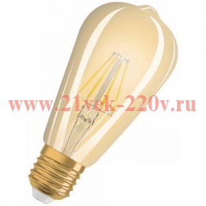 Лампа филаментная светодиодная капля Osram LED Vintage CLAS ST64 34 4W/824 380lm E27 Filament