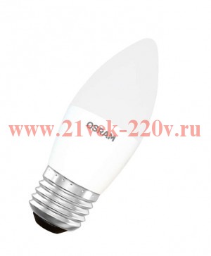 Лампа светодиодная свеча LS CLB 60 6.5W/840 FR E27 550lm 15000h OSRAM нейтральный белый свет