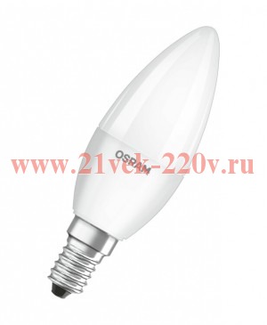 Лампа светодиодная свеча LS CLB 60 6.5W/840 220-240V FR E14 550lm15000h OSRAM нейтральный белый свет