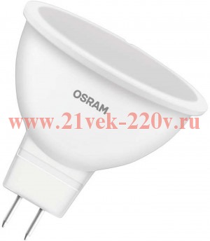 Лампа светодиодная LS MR16 4,2W/830 (=50W) 220-240V GU5.3 400lm d50x41mm OSRAM тёплый белый свет