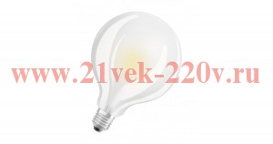 Лампа филаментная светодиодная PR F CL G125 60 6W/827 220-240V FIL E27