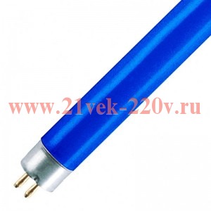 Люминесцентная лампа LТ5 6W BLUE G5 212mm синий