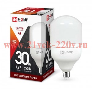 Лампа светодиодная LED-HP-PRO 30Вт 230В 6500К E27 2700лм IN HOME 4690612031088