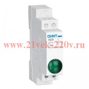 Индикатор ND9-1/r красн. AC/DC 24В (LED) (R) CHINT 594111
