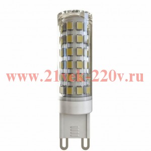 Лампа светодиодная FL-LED G9-SMD 10W 3000К 220V G9 700lm 20х71mm FOTON_LIGHTING тёплый белый свет