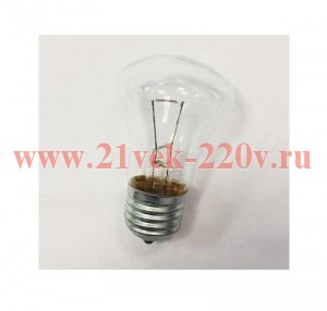 Лампа накаливания МО 40Вт E27 24В (100) КЭЛЗ 8106003