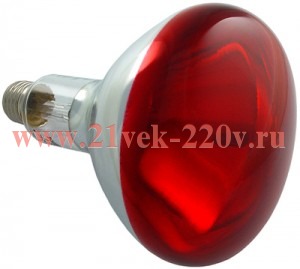 Лампа инфракрасная PHILIPS IR150RH BR125 E27 230 250V d125x181 красная
