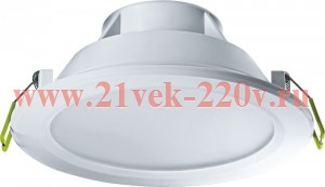 Светильник Navigator 94 837 NDL-P1-20W-840-WH-LED (аналог Downlight КЛЛ 2х18)