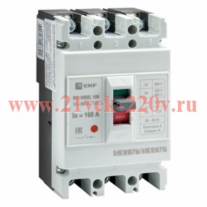 Автоматический выключательВА-99М 100/160А 3P 18кА EKF Basic