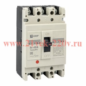 Автоматический выключатель ВА-99М 100/63А 3P 20кА EKF Basic