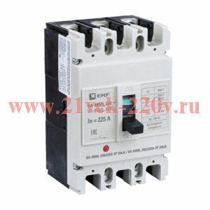 Автоматический выключательВА-99М 250/225А 3P 20кА EKF Basic