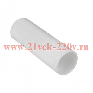 Муфта соединительная для трубы 20мм бел. Plast EKF ms-t-20-w-r