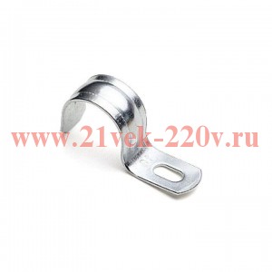 Скоба однолапковая d21-22мм метал. (уп.10шт) PROxima EKF sm-1-21-22-r