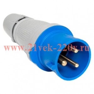 Вилка переносная 023 2Р+РЕ 32А 220В IP44 PROxima EKF ps-023-32-220-PRO