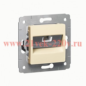 Розетка телефонная Legrand 1хRJ11 Legrand Cariva слоновая кость