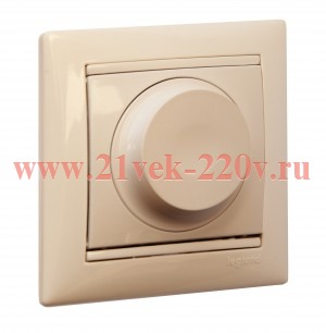 Светорегулятор поворотный универсальный 2-проводный 5-300 Вт Legrand Valena Classic Сл