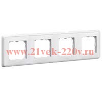 Рамка Legrand Cariva 5 постов белая