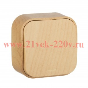 Выключатель Legrand Quteo дерево [уп 20шт]