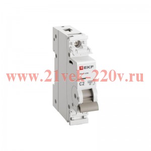 Выключатель автоматический модульный ВА 47-63N 1P 2А (C) 4.5кА PROXIMA EKF M634102C