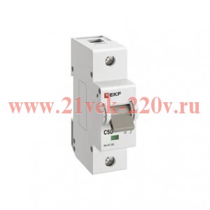 Выключатель автоматический ВА 47-125 1P 50А (C) 15кА PROxima EKF mcb47125-1-50C