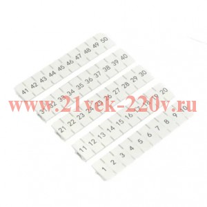 Маркировка для клемм 2.5 UT 1-50 EKF scr-ut-mrk-2.5-1-50