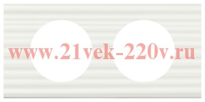 Рамка Legrand Celiane 2 поста сorian белый рельеф