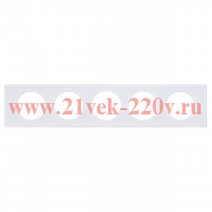 Рамка Legrand Celiane 5 постов смальта белая глина