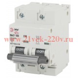ЭРА NO-902-277 Pro Автоматический выключатель ВА47-100 2Р 80А 10 кА кривая С (6/60/1500)
