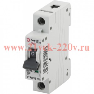 ЭРА NO-902-251 Pro Автоматический выключатель ВА47-63 1Р 16А 6 кА кривая D (12/180/3780)
