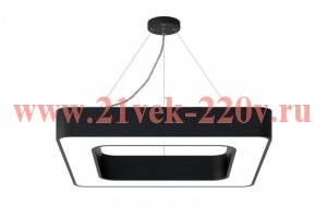 Светильник светодиодный Geometria Quadro SPO-161-B-40K-060 60Вт 4000К IP40 5500лм 600х600х80мм подве