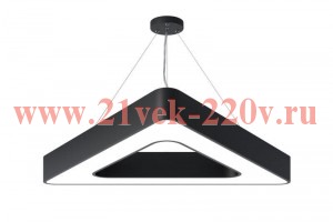 Светильник светодиодный Geometria Delta SPO-154-B-40K-042 42Вт 4000К 2300лм IP40 800х800х80 черн. по