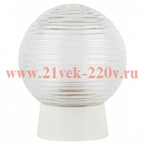 ЭРА Светильник НБП 01-60-004 с прямым основанием Гранат стекло IP20 E27 max 60Вт D150 шар