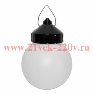 ЭРА Светильник НСП 01-60-003 подвесной Гранат полиэтилен IP20 E27 max 60Вт D150 шар белый