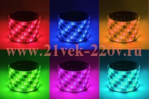Лента светодиодная LS5050 -7.2-30-12-RGB-IP65-1 year-5m RGB (уп.5м) Эра Б0059918