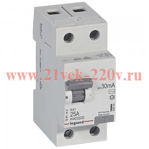 УЗО Legrand RX3 ВДТ 2П 63А 100мА тип AC