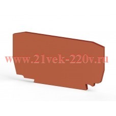 Сегмент концевой на клеммники YBK4 красн. NPP YBK4 Klemsan 446334