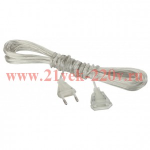 Удлинитель для гирлянд 220В IP20 3м ЭРА Б0041903