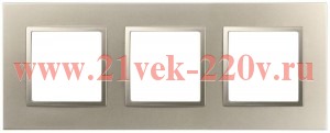 Рамка 3-м Elegance 14-5013-04 Classic шампань Эра Б0060584