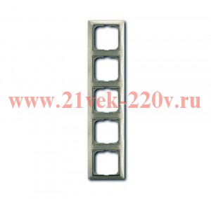 Рамка ABB Basic 55 5 постов цвет шампань (2515-93)