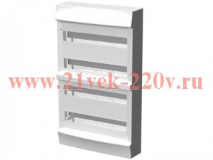 Бокс настенный ABB Mistral41 54М (3х18) без двери без клеммного блока 41P18X30