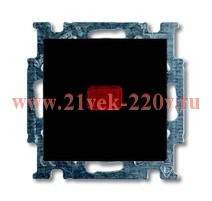 Переключатель с подсветкой ABB Basic 55 цвет черный (2006/6 UCK-95-)