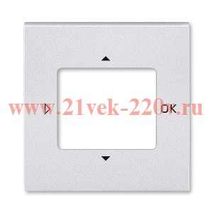 Накладка ABB Levit для таймера с малой выдержкой времени и комнатного датчика CO? серебро