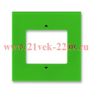 Накладка ABB Levit для таймера с малой выдержкой времени и комнатного датчика CO? зелёный