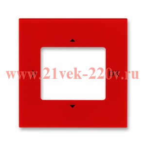 Накладка ABB Levit для таймера с малой выдержкой времени и комнатного датчика CO? красный