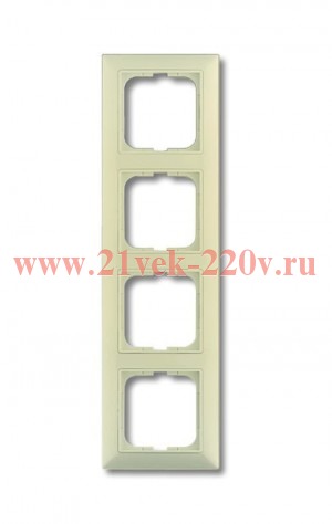 Рамка ABB Basic 55 4поста слоновая кость (2514-92) (бежевый)
