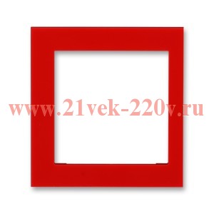 Накладка на рамку ABB Levit 55х55 внешняя красный